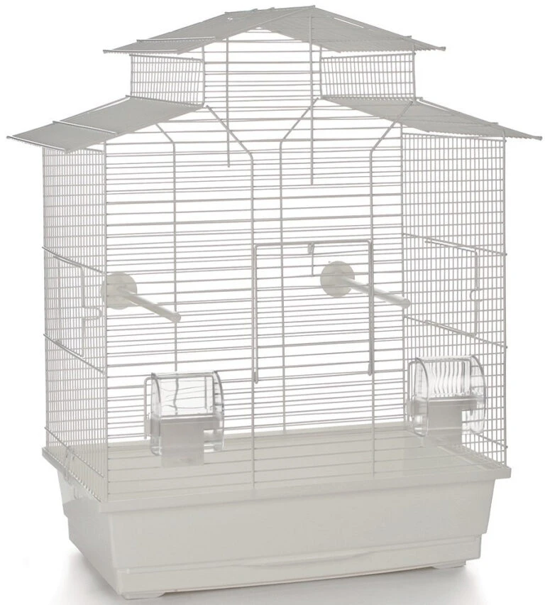 Beeztees Vogelkooi Iza 2 Pagode Wit