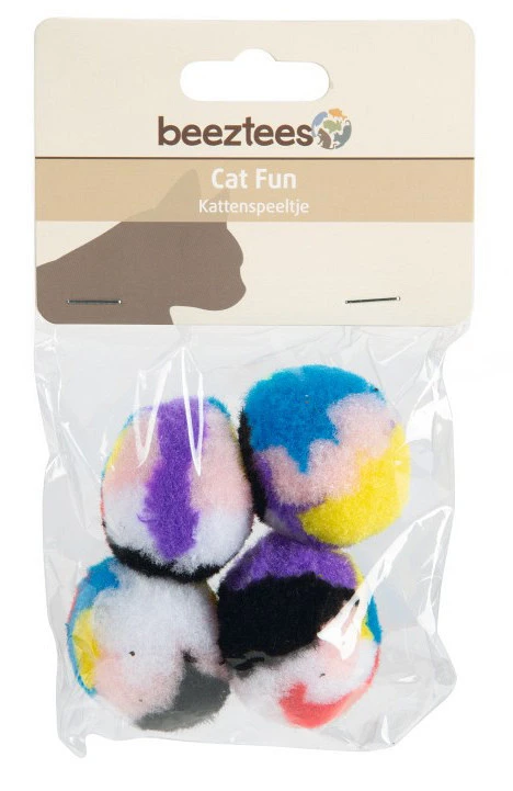 Beeztees Pomponballetje Met Catnip Multi 4 St 2 Beeztees Pomponballetje Met Catnip Multi 4 St - Afbeelding 2
