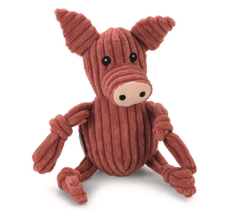 Beeztees Hondenspeelgoed Rib Varken Piggi Roze