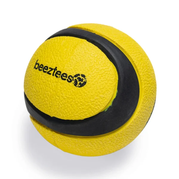 Beeztees Fetch Ball Magnifiek Geel/Zwart Ø 6.3 Cm