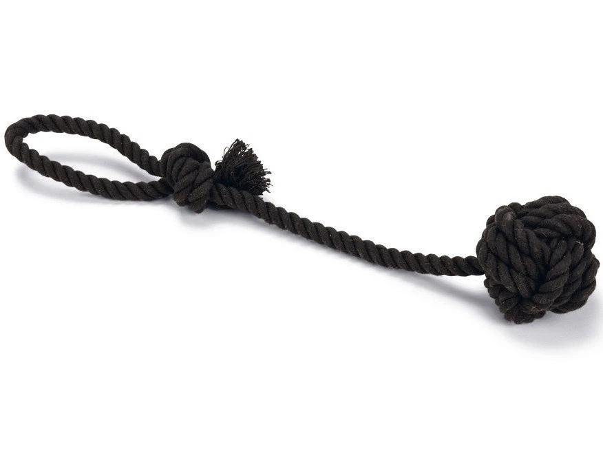 Beeztees Slingerkoord Met Bal Vic Zwart 1 Beeztees Slingerkoord Met Bal Vic Zwart