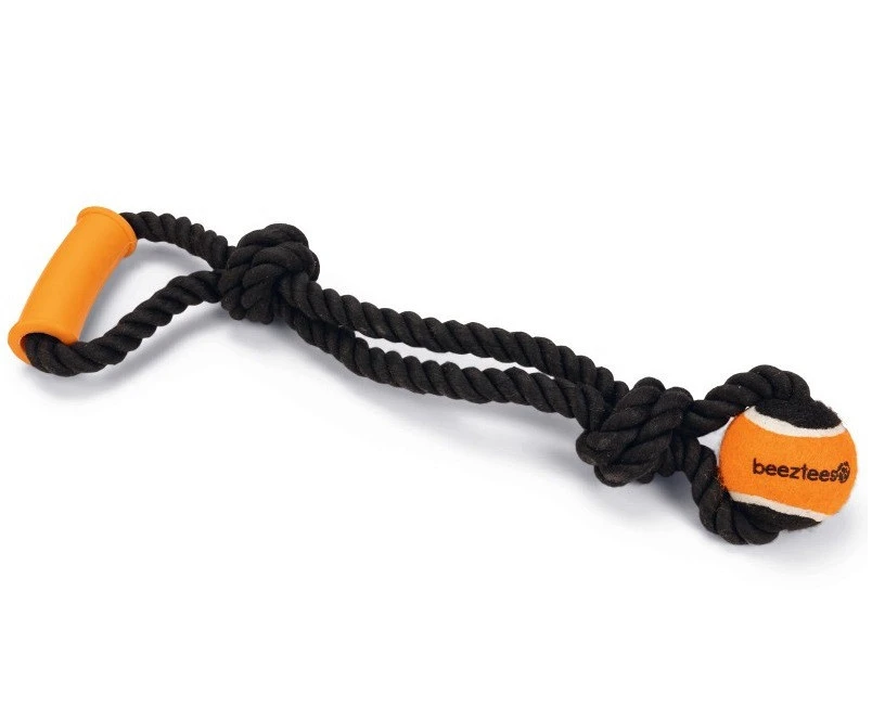 Beeztees Touwtrekker En Tennisbal Ya Zwart 1 Beeztees Touwtrekker En Tennisbal Ya Zwart