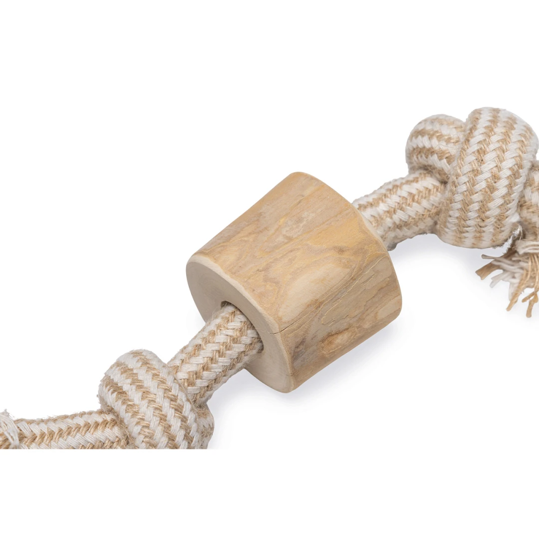 Beeztees Hondenspeelgoed Koffiehout Touw Patries 2 Beeztees Hondenspeelgoed Koffiehout Touw Patries - Afbeelding 2