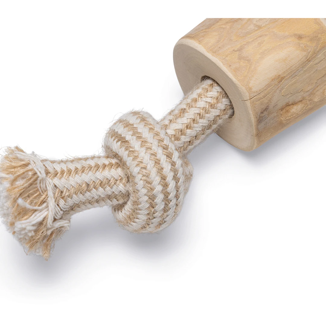Beeztees Hondenspeelgoed Koffiehout Touw Patries 3 Beeztees Hondenspeelgoed Koffiehout Touw Patries - Afbeelding 3