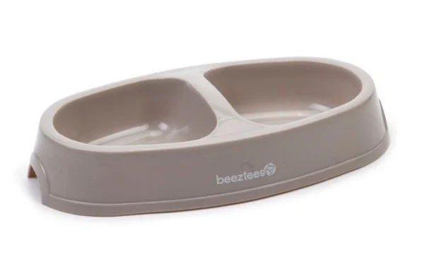 Beeztees Voer- En Drinkbak Beige 2 X 150 Ml