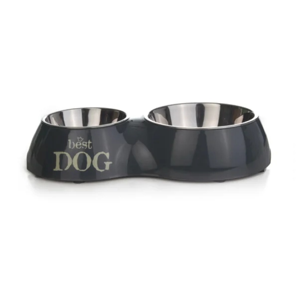 Beeztees Dinerset Best Dog Grijs 160 Ml + 350 Ml