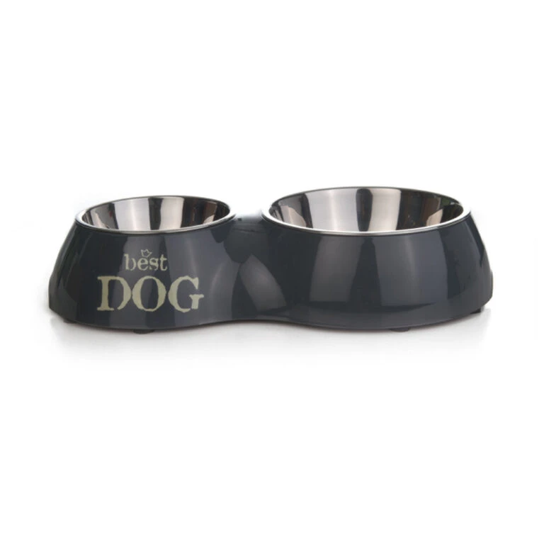 Beeztees Dinerset Best Dog Grijs 350 Ml + 700 Ml
