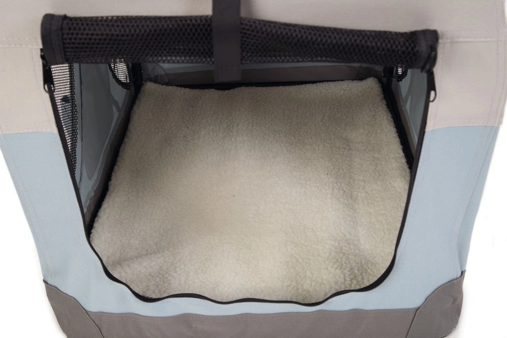 Beeztees Nylon Bench Travel Time Lichtblauw 2 Beeztees Nylon Bench Travel Time Lichtblauw - Afbeelding 2