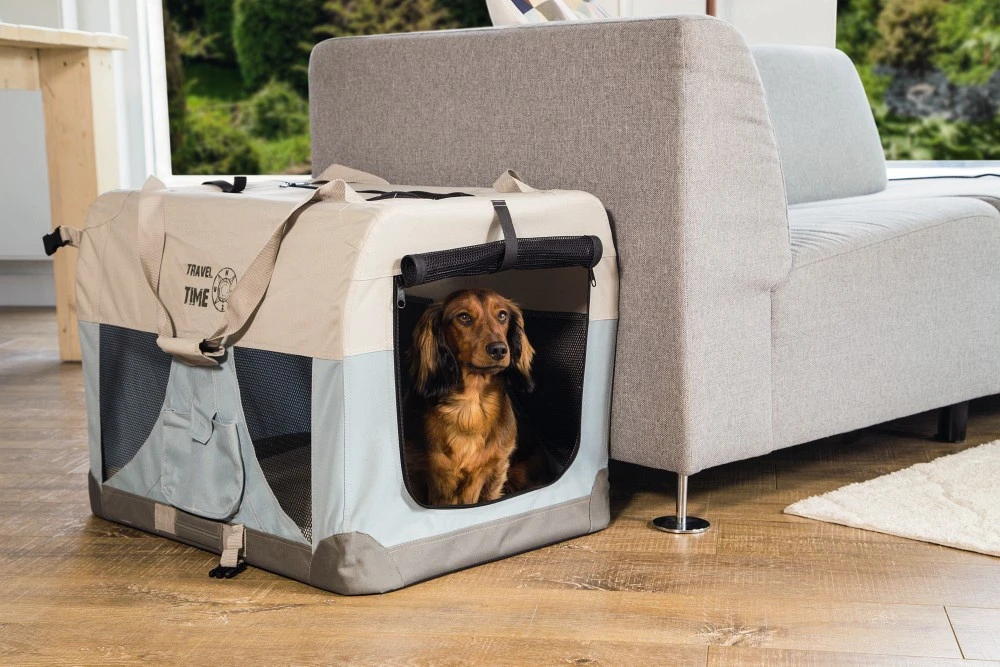 Beeztees Nylon Bench Travel Time Lichtblauw 4 Beeztees Nylon Bench Travel Time Lichtblauw - Afbeelding 4