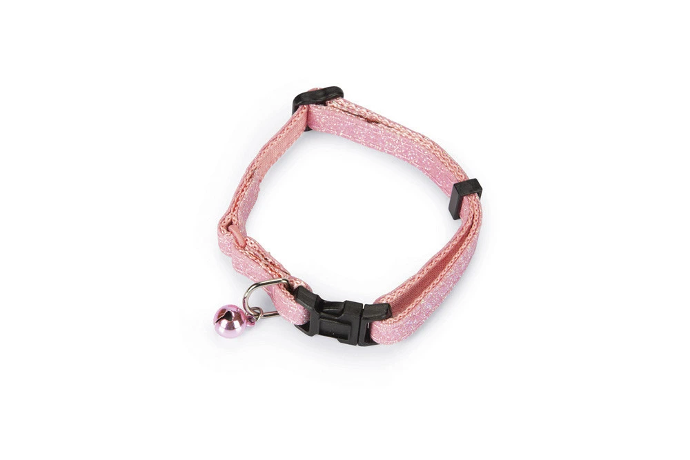 Beeztees Kattenhalsband Glitter Roze 1 Beeztees Kattenhalsband Glitter Roze