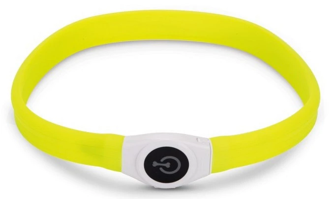 Beeztees Veiligheidshalsband Glowy Geel 1 Beeztees Veiligheidshalsband Glowy Geel