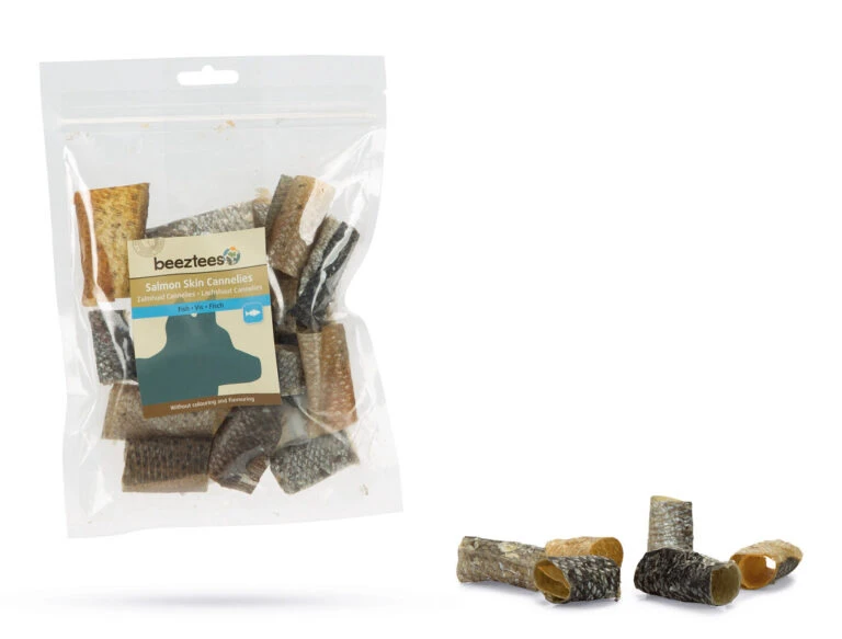 Beeztees Zalmhuid Canellies 50 Gr