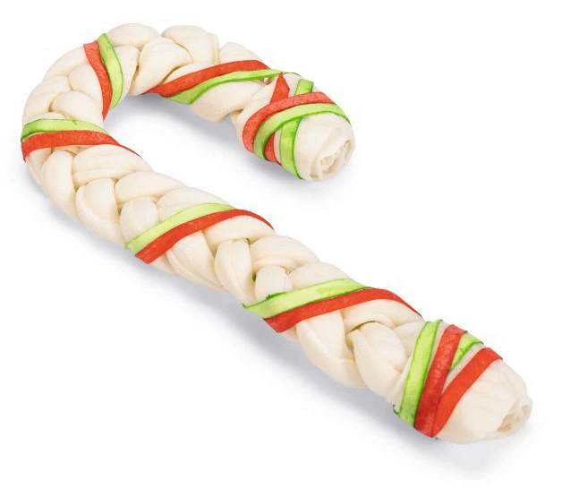 Beeztees Kerst Braided Rawhide Cane 1 Beeztees Kerst Braided Rawhide Cane