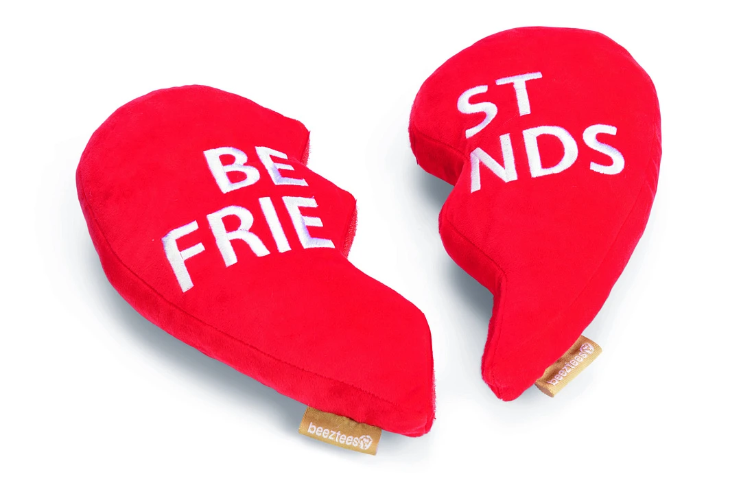 Beeztees Hondenspeelgoed Hart Best Friends Rood 2 Beeztees Hondenspeelgoed Hart Best Friends Rood - Afbeelding 2