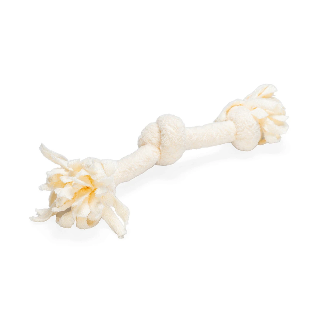 Beeztees Puppy Speeltouw Pim 3 Knopen Beige 1 Beeztees Puppy Speeltouw Pim 3 Knopen Beige