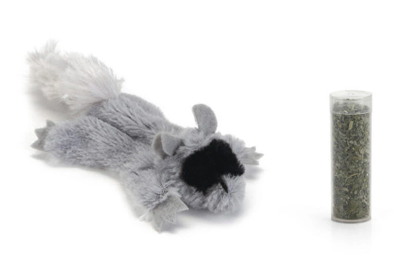 Beeztees Kattenspeelgoed Tex + Catnip Grijs